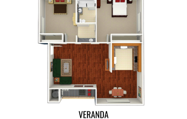 2 beds, 1 bath, 850 sqft, $2,760, Unit 1561M