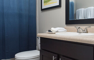Modern Bathroom Fittings at Crescent Centre Apartments, Louisville