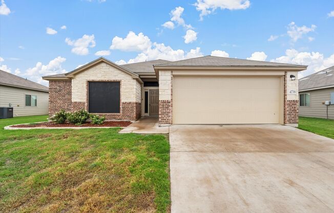 AVAILABLE NOW! NICE 3 BEDROOM HOME LOCATED IN TEMPLE, TEXAS!