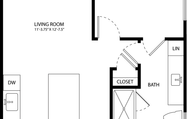 1 bed, 724 sqft, $1,625, Unit 211