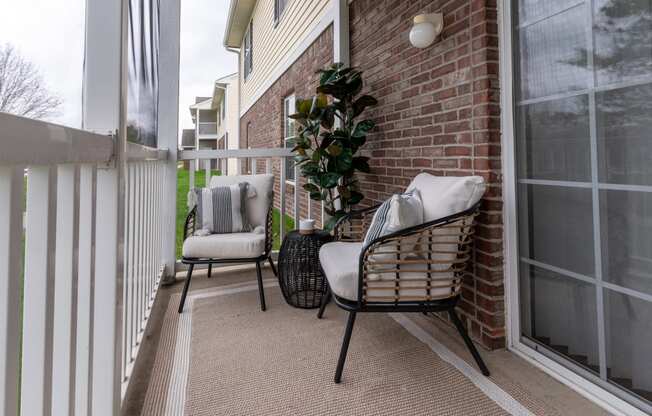Private screened in patio at Barton Farms in Greenwood, IN
