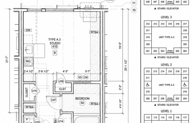 Studio, 1 bath, 431 sqft, $1,513, Unit 410 MFTE