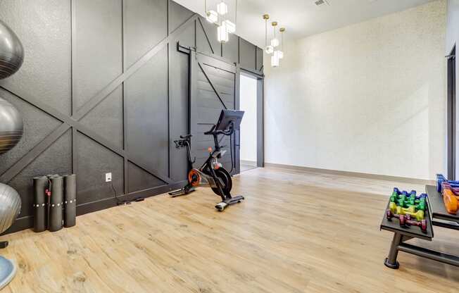 Movement studio with Peloton equipment