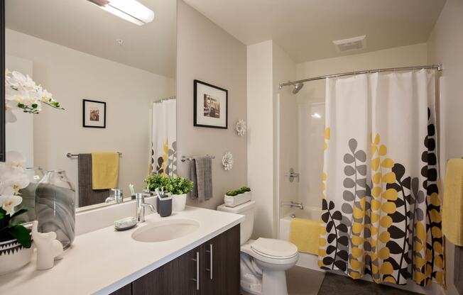 North Hollow Apartments Model Bathroom