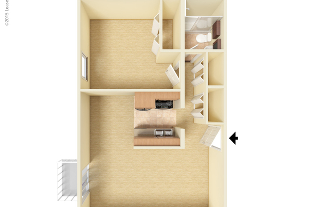 1 bed, 1 bath, 844 sqft, $1,344