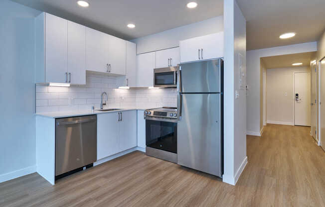Kitchen with Stainless Steel Appliances
