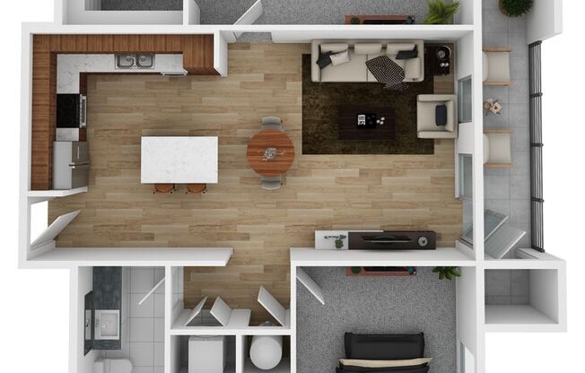 2 beds, 2 baths, 1,093 sqft, $2,005, Unit NEO1520#415