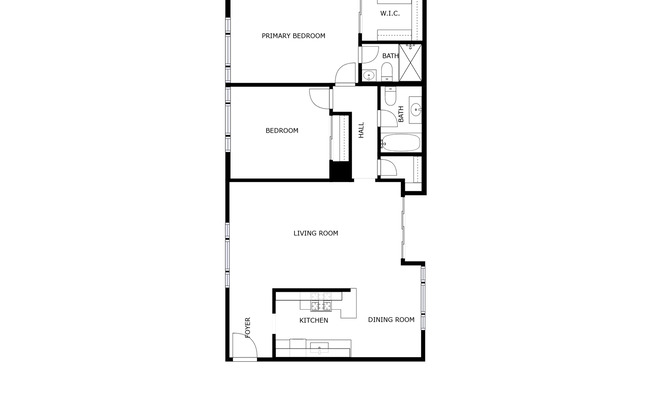 2 beds, 2 baths, 956 sqft, $2,145, Unit 077#14