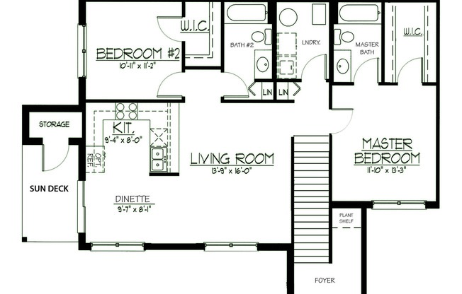 2 beds, 2 baths, $2,195