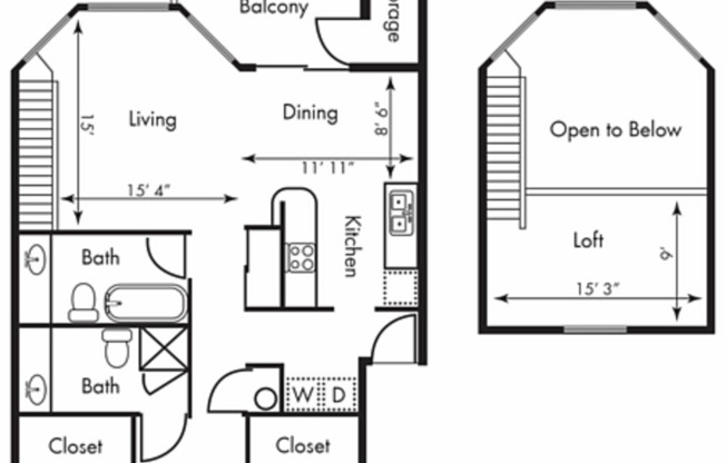2 beds, 2 baths, 1,285 sqft, $2,025