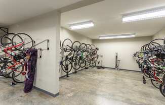 Bike Storage Facility at AMP Apartments, PRG Real Estate, Louisville, Kentucky