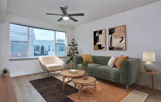 Living Room with Hard Surface Flooring