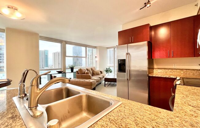 FULLY FURNISHED 2 BEDROOM UNIT IN KAKAAKO