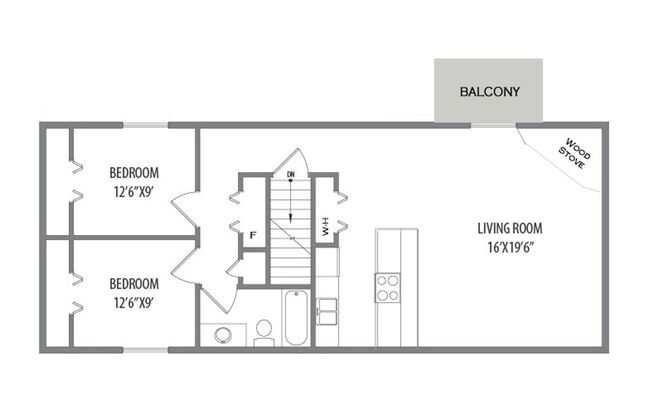 2 beds, 1 bath, 900 sqft, $1,035