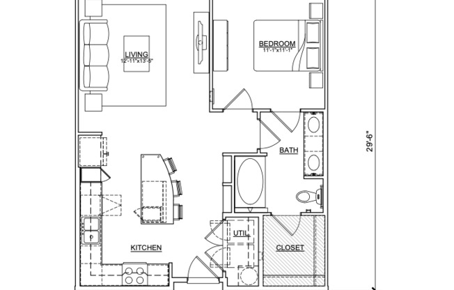 1 bed, 1 bath, 737 sqft, $1,770