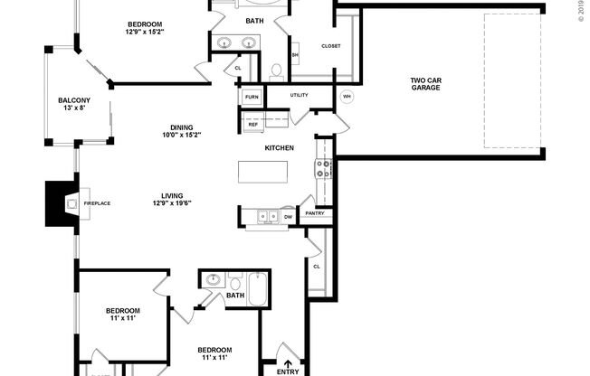 3 beds, 2 baths, 1,586 sqft, $2,064