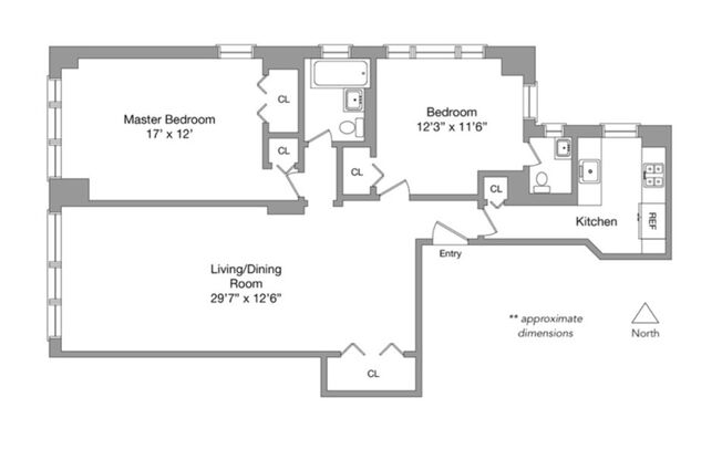 2 beds, 1.5 baths, 1,071 sqft, $7,500, Unit 003G