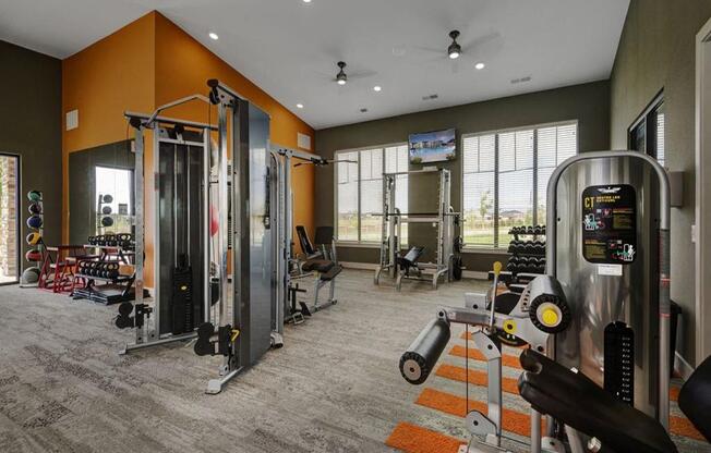 Fitness Center With Updated Equipment at Watermark at Harvest Junction, Longmont, 80501