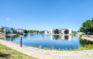 Lake With Lush Natural Surrounding at Waterchase Apartments, Michigan, 49519