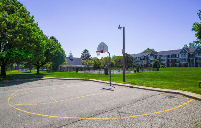 Basketball Court at Walnut Trail Apartments, Portage, 49002