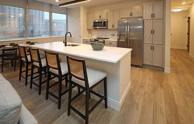 Residences at 55 - Model A2 - Kitchen