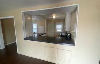 2 bed 1 bath, laundry connections, large fenced yard, corner lot!