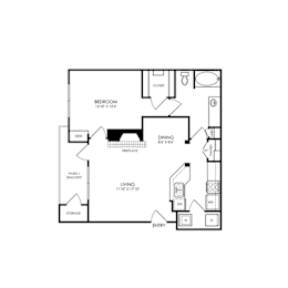 1 bed, 1 bath, 857 sqft, $1,365