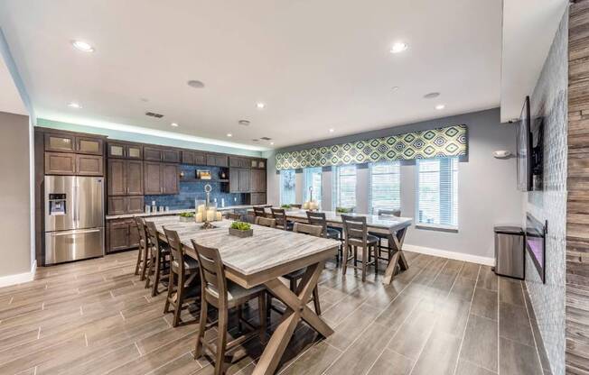 Clubhouse Kitchen-Dining-Area at The Oasis at 301, Riverview, 33578