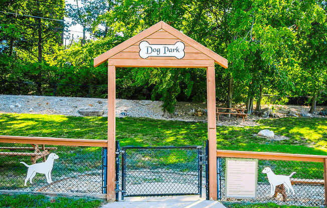 gated dog park at pet friendly community