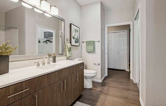 Wood-style flooring in select units - Emmersyn at Lone Tree