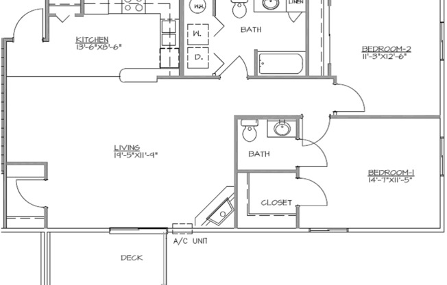 2 beds, 1.5 baths, 1,067 sqft, $1,190, Unit 215-06