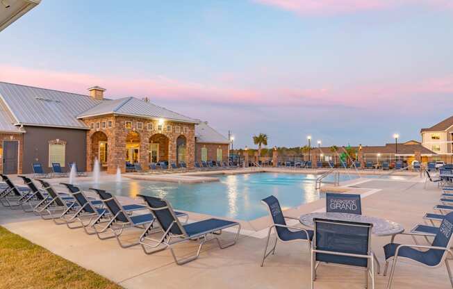 Sparkling Pool at Parkside Grand Apartments in Pensacola, FL