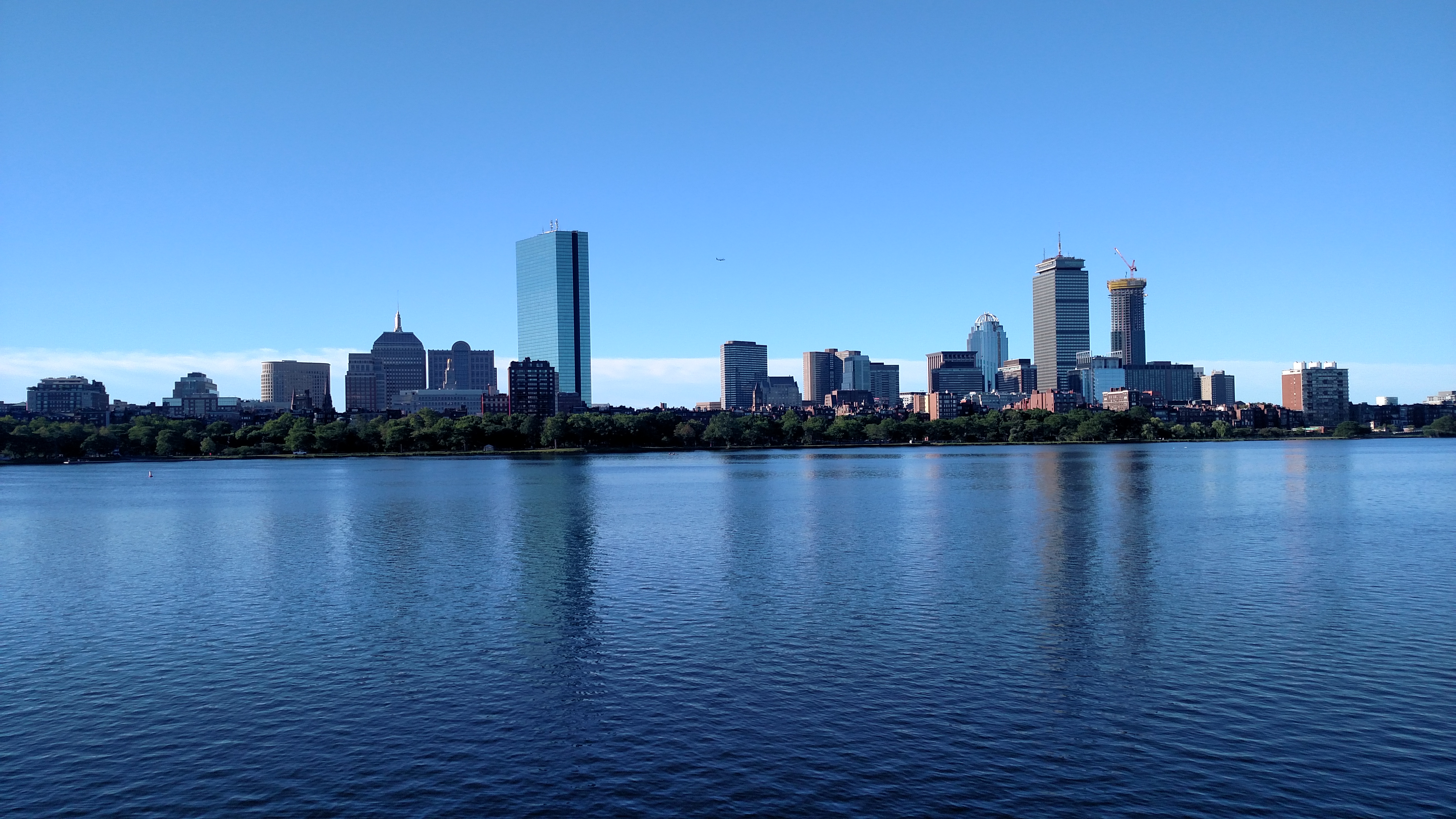 View of Boston, MA from the Charles River
