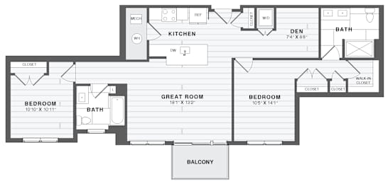 2 beds, 2 baths, 1,218 sqft, $2,953
