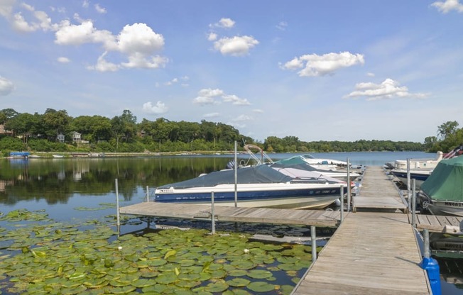 Medicine Lake Apartments in Plymouth, MN Boat Dock with Slips