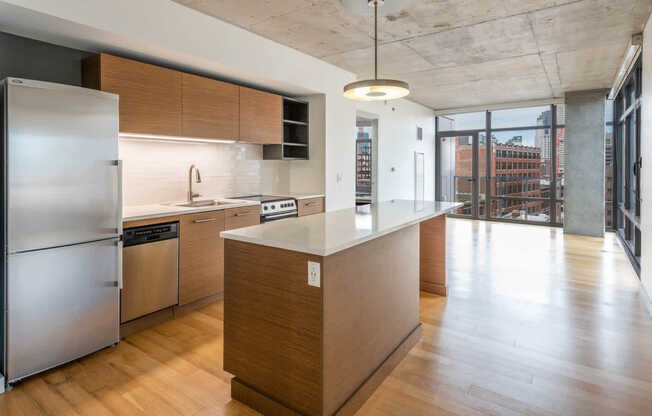 Kitchen with Stainless Steel Appliances