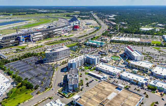 Aerial City View at Icon One, Daytona Beach, FL