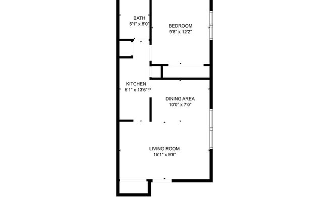 1 bed, 1 bath, 550 sqft, $949