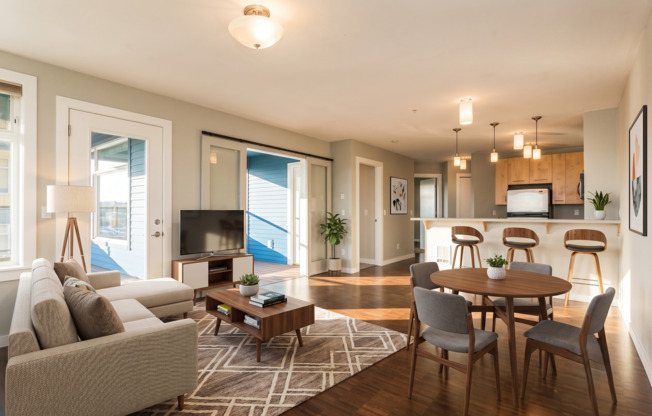 East Queen Anne Seattle 2 Bedroom Apartment for Rent | Lake Union Views, Rooftop Deck, Garage Parking, In-Unit Laundry & Near South Lake Union