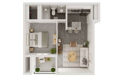 1 bed, 1 bath, 510 sqft, $1,200