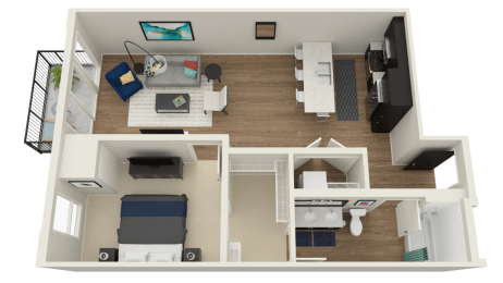 1 bed, 1 bath, 817 sqft, $2,330