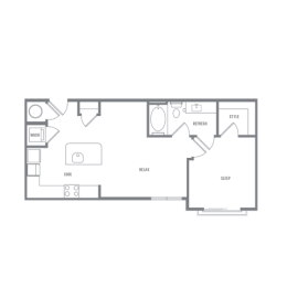 1 bed, 1 bath, 660 sqft, $1,748