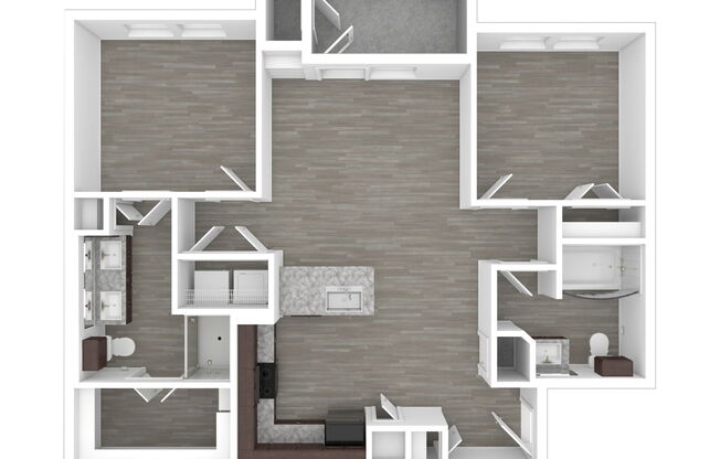 2 beds, 2 baths, 950 sqft, $1,359