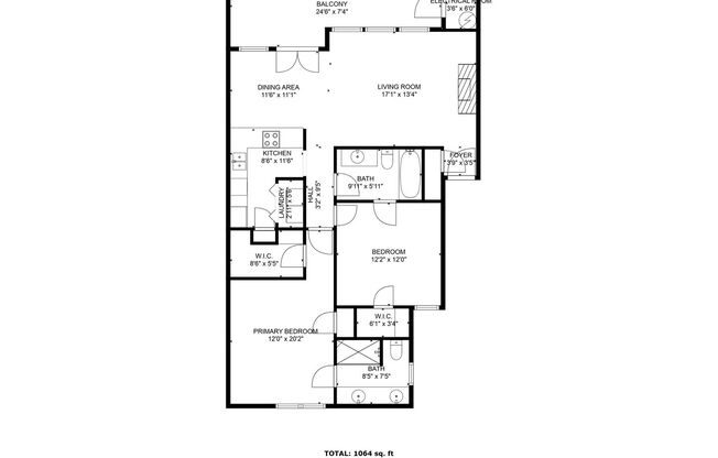 2 beds, 2 baths, $1,295