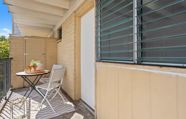 Kahakai Apartments Unit 20 balcony
