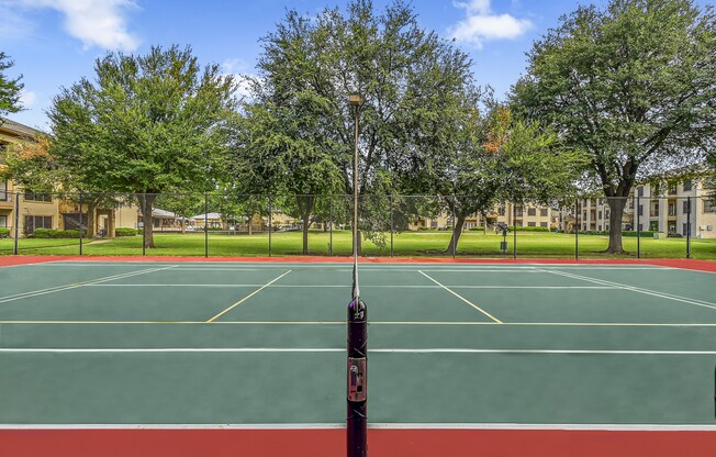 Tennis Court at The Canyons Apartments, Fort Worth