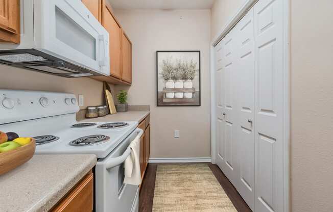 Dominium_Rosemont at Mayfield Villas_Virtually Staged Apartment Kitchen