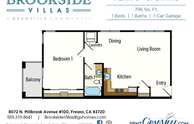 1 bed, 1 bath, 796 sqft, $1,775, Unit 8072 #223 - Bldg 25