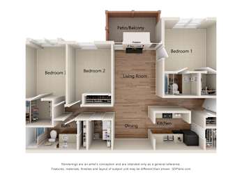 3 beds, 2 baths, 1,254 sqft, $1,772