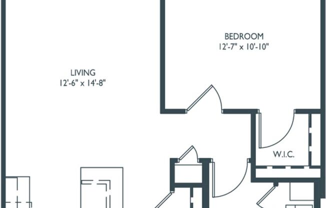 1 bed, 1 bath, 789 sqft, $1,750, Unit 307